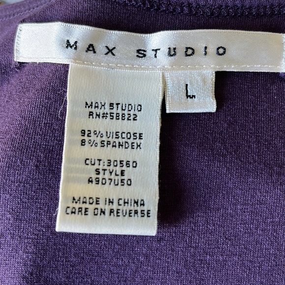 Max Studio Purple Long Sleeved Dress L - Picture 6 of 11